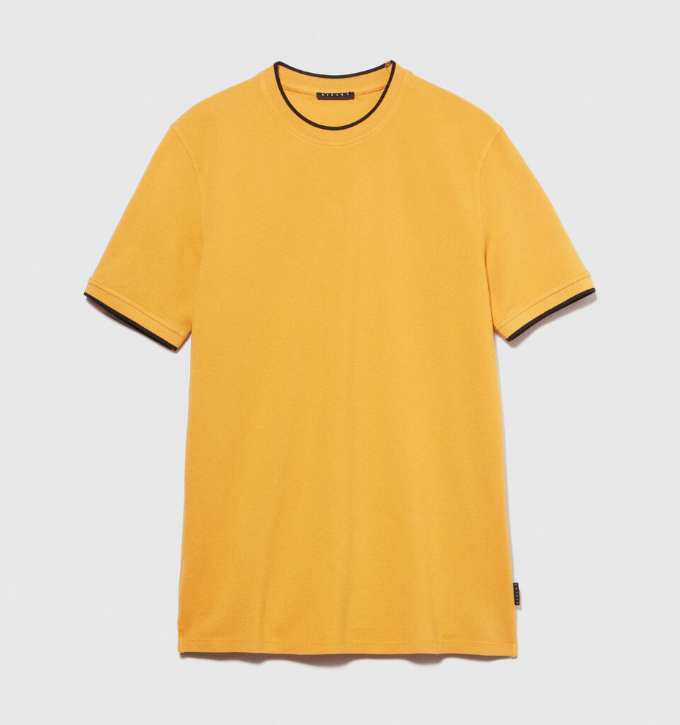 Clashing t-shirt - men's short sleeve t-shirts - Mustard | Sisley image number 6